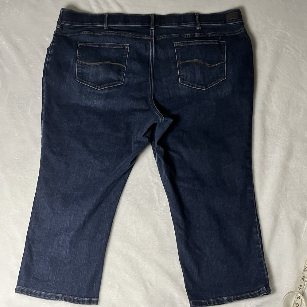 Lee Women Capri Jeans 24W Regular Fit Mid Rise Flex Band Waist Stretch Denim 22" - Picture 5 of 7